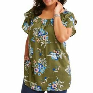 New Women's Terra & Sky Off or On Shoulder Peasant